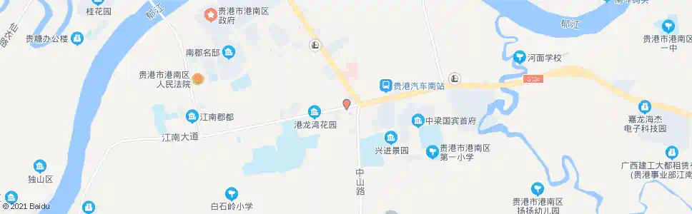 贵港南山寺路口_公交站地图_贵港公交_妙搜公交查询2025