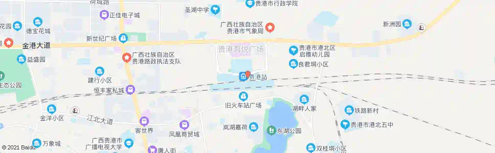 贵港火车站出口_公交站地图_贵港公交_妙搜公交查询2025