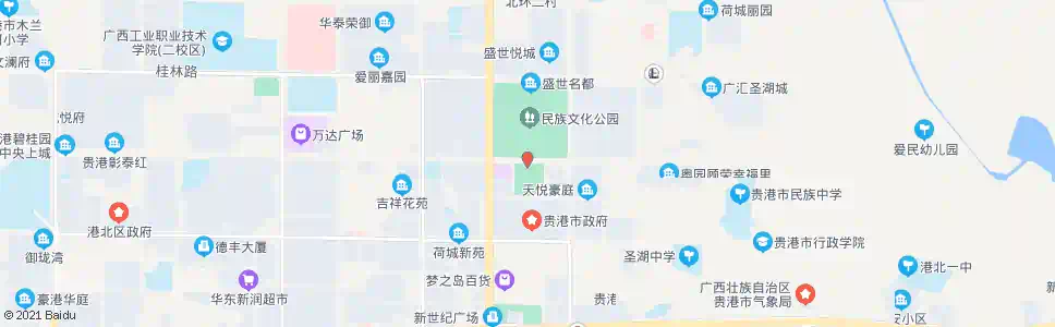 贵港文化广场_公交站地图_贵港公交_妙搜公交查询2025