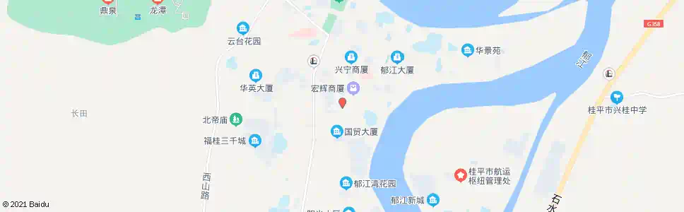 贵港桂平商厦_公交站地图_贵港公交_妙搜公交查询2025