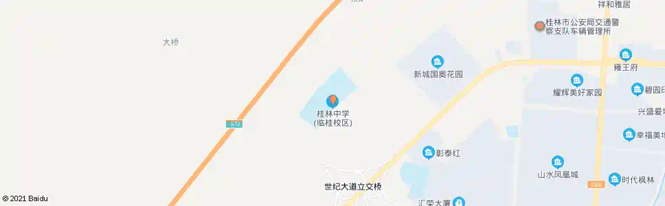 桂林黄寨中学_公交站地图_桂林公交_妙搜公交查询2025