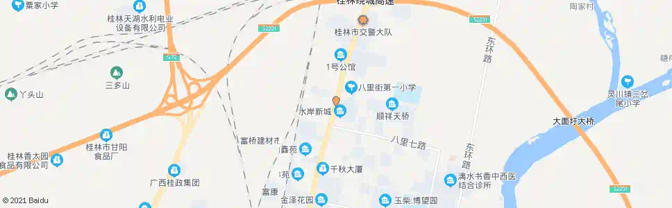 桂林大面路口_公交站地图_桂林公交_妙搜公交查询2025