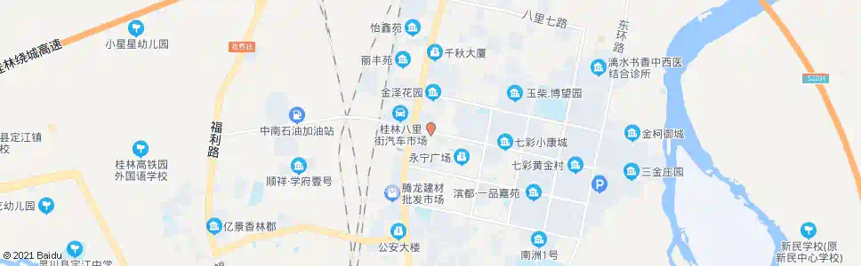 桂林八里四路路口_公交站地图_桂林公交_妙搜公交查询2025