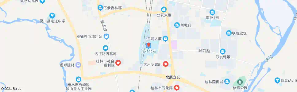桂林西城北路尾_公交站地图_桂林公交_妙搜公交查询2025