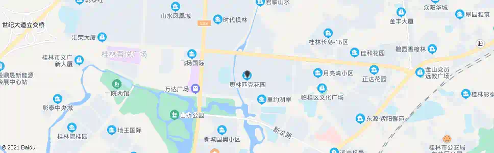桂林奥林匹克花园_公交站地图_桂林公交_妙搜公交查询2025