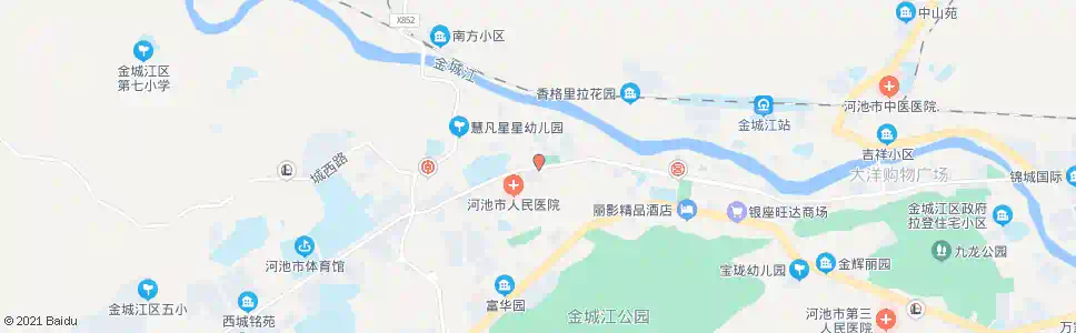 河池街心广场_公交站地图_河池公交_妙搜公交查询2025