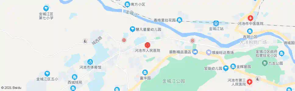 河池县人民医院_公交站地图_河池公交_妙搜公交查询2025