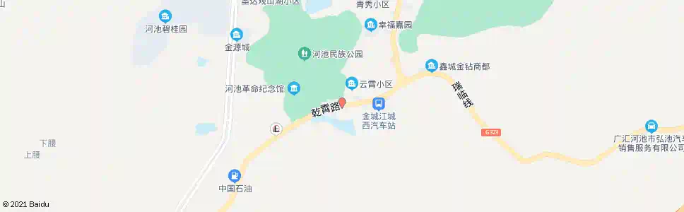 河池中意新苑_公交站地图_河池公交_妙搜公交查询2025