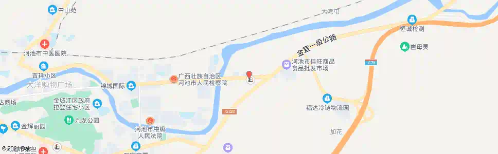 河池检疫中心_公交站地图_河池公交_妙搜公交查询2025