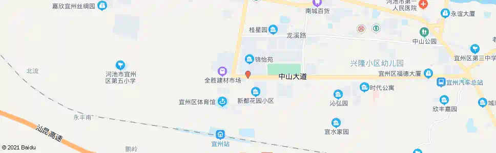 河池宜州监狱_公交站地图_河池公交_妙搜公交查询2025