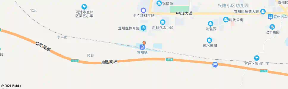 河池新火车站_公交站地图_河池公交_妙搜公交查询2025