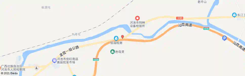 河池才吉道口_公交站地图_河池公交_妙搜公交查询2025