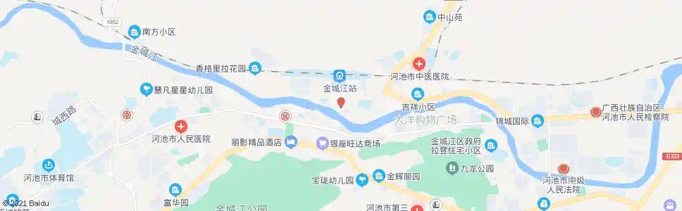 河池四中路口_公交站地图_河池公交_妙搜公交查询2025