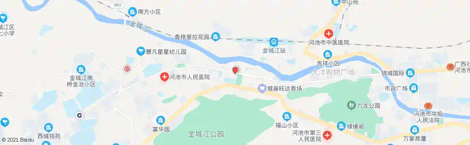 河池工商银行_公交站地图_河池公交_妙搜公交查询2025