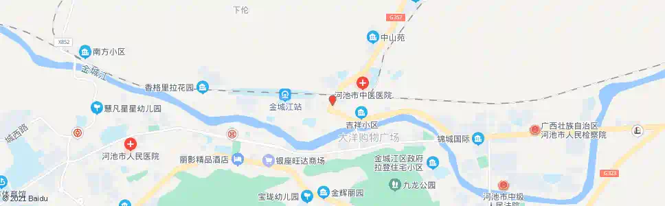 河池二工区路口_公交站地图_河池公交_妙搜公交查询2025