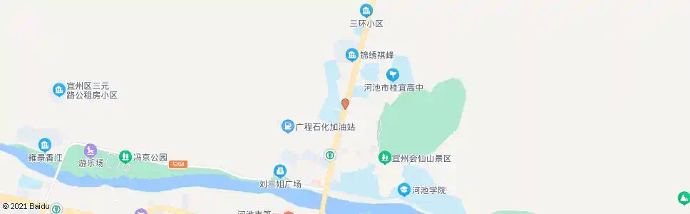 河池宜州高中_公交站地图_河池公交_妙搜公交查询2025