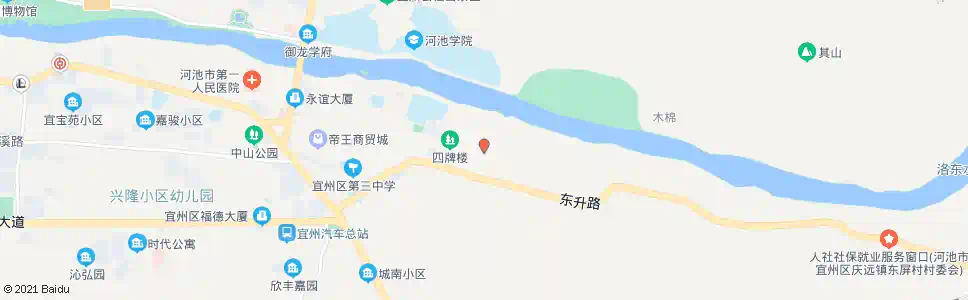 河池东城商场_公交站地图_河池公交_妙搜公交查询2025