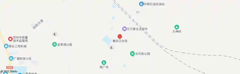 贺州黄田卫生所_公交站地图_贺州公交_妙搜公交查询2025