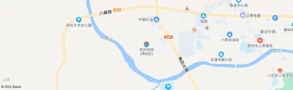 贺州贺州学院(西校区)_公交站地图_贺州公交_妙搜公交查询2025