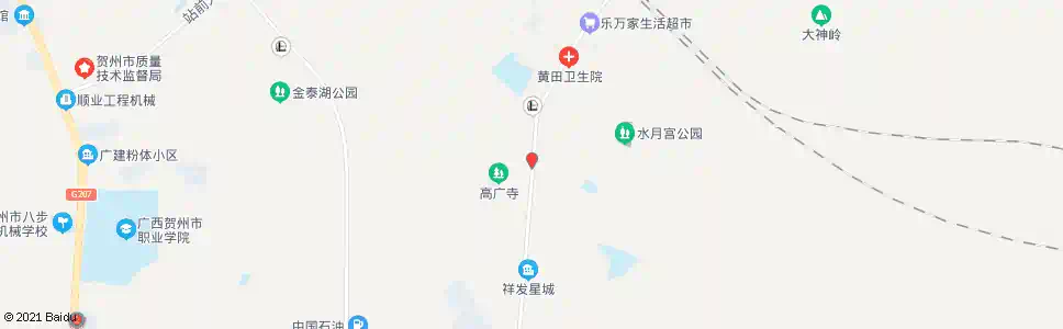 贺州鞍山寨路口_公交站地图_贺州公交_妙搜公交查询2025