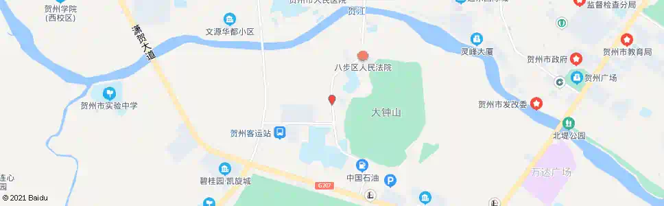 贺州光荣院_公交站地图_贺州公交_妙搜公交查询2025