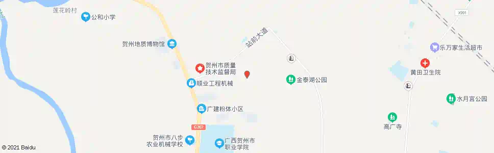 贺州土城脚_公交站地图_贺州公交_妙搜公交查询2025
