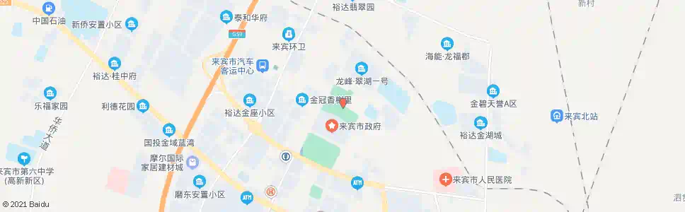 来宾三舍村_公交站地图_来宾公交_妙搜公交查询2025