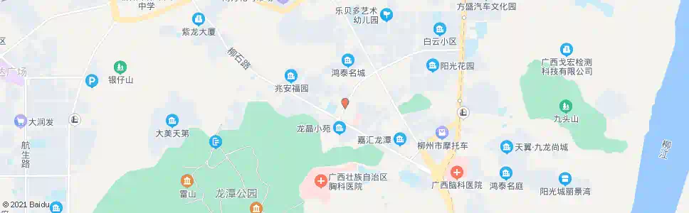 柳州蝴蝶山路西_公交站地图_柳州公交_妙搜公交查询2025