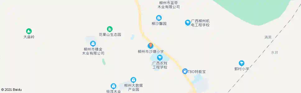 柳州沙塘小学_公交站地图_柳州公交_妙搜公交查询2025