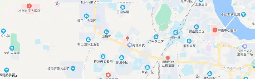 柳州车辆厂(工人医院西院东门)_公交站地图_柳州公交_妙搜公交查询2025