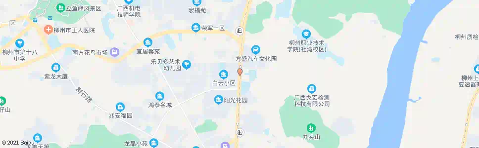 柳州国美新村_公交站地图_柳州公交_妙搜公交查询2025
