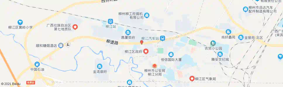 柳州柳江交警队_公交站地图_柳州公交_妙搜公交查询2025