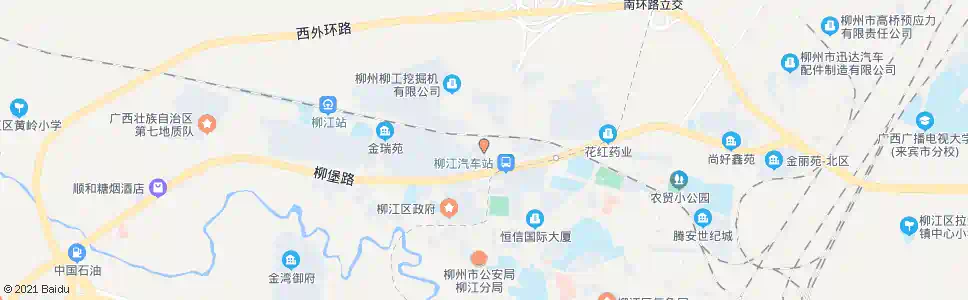 柳州拉堡商业街_公交站地图_柳州公交_妙搜公交查询2025