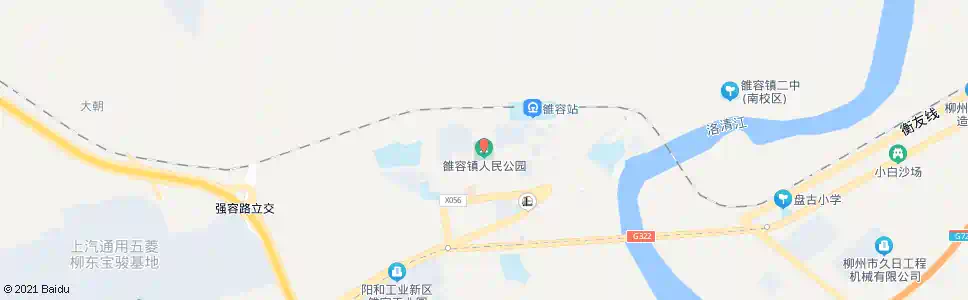 柳州雒容镇人民公园_公交站地图_柳州公交_妙搜公交查询2025