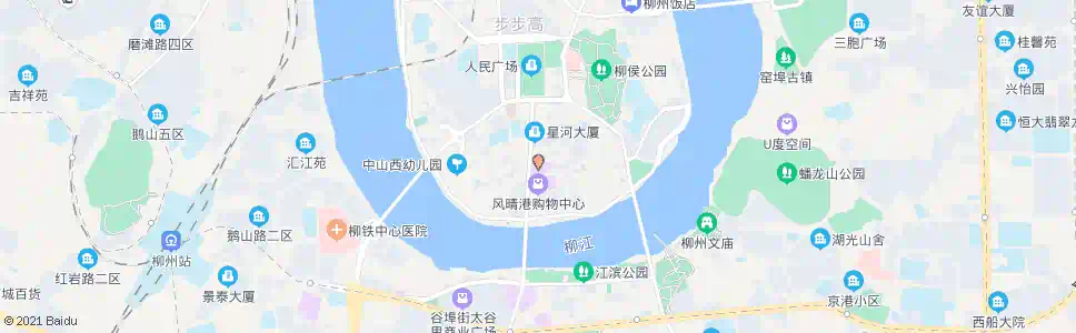 柳州工贸大厦_公交站地图_柳州公交_妙搜公交查询2025