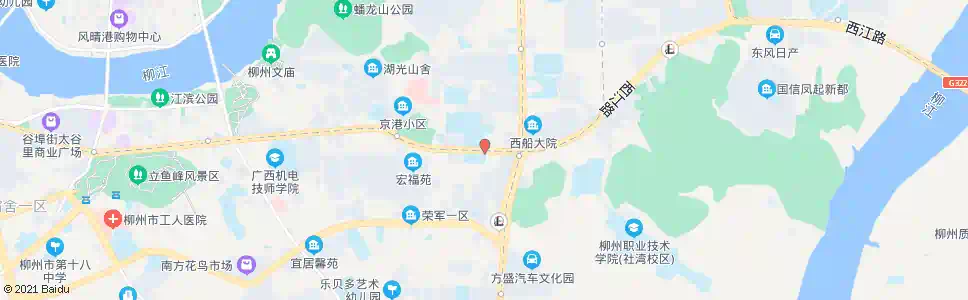 柳州屏山大道东_公交站地图_柳州公交_妙搜公交查询2025