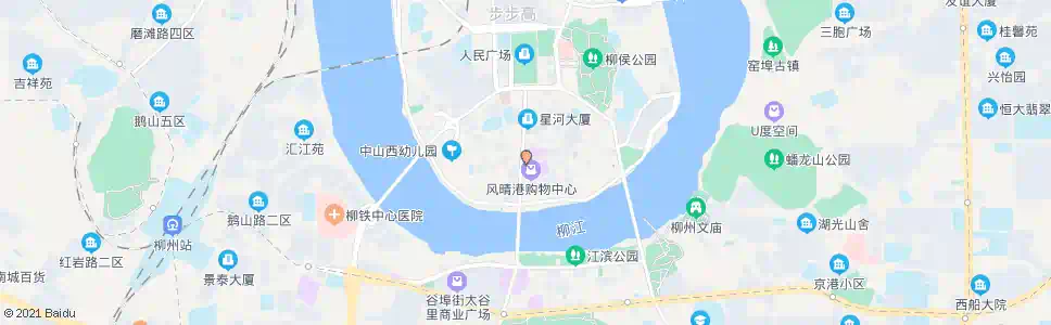 柳州中山中路_公交站地图_柳州公交_妙搜公交查询2025