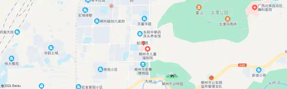 柳州社会福利院_公交站地图_柳州公交_妙搜公交查询2025