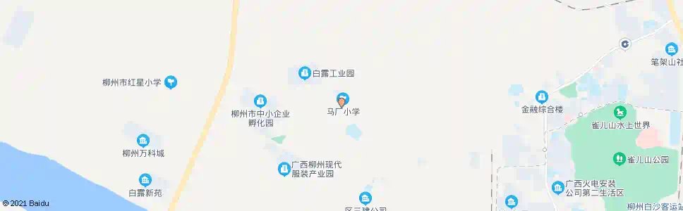 柳州白露街道办事处_公交站地图_柳州公交_妙搜公交查询2025