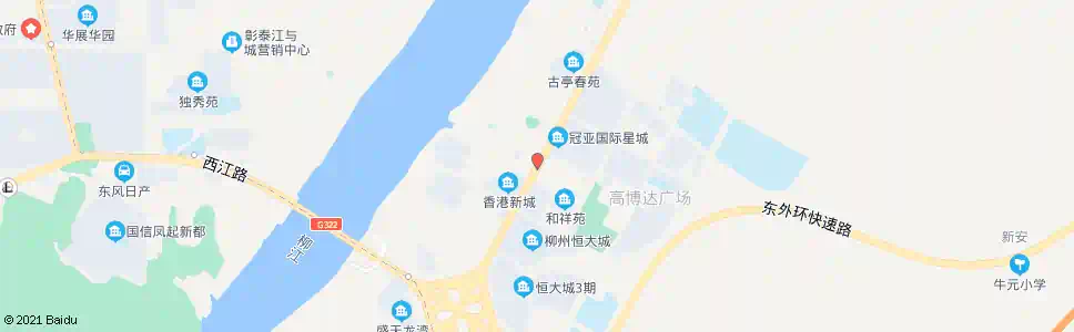 柳州香港新城_公交站地图_柳州公交_妙搜公交查询2025