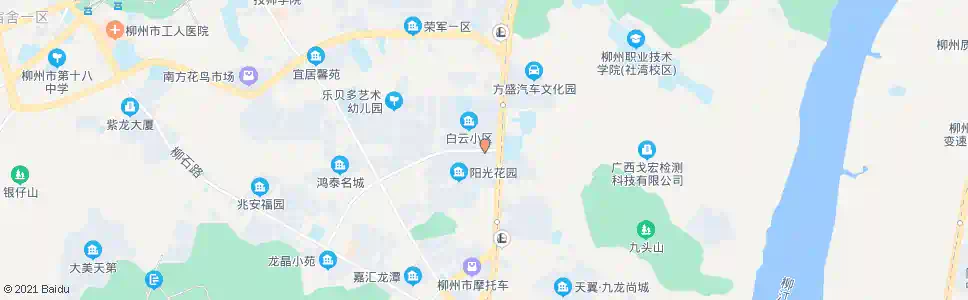 柳州白云小区_公交站地图_柳州公交_妙搜公交查询2025
