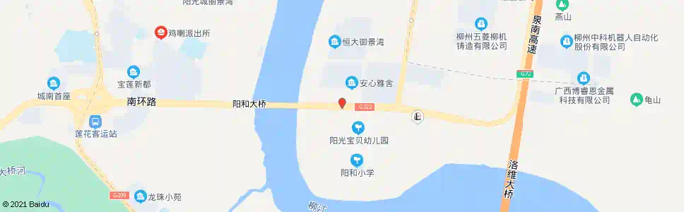 柳州阳和大桥东_公交站地图_柳州公交_妙搜公交查询2025