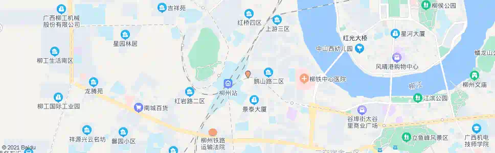 柳州上游路口_公交站地图_柳州公交_妙搜公交查询2025