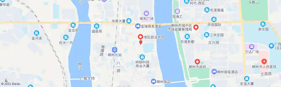 柳州三中白沙路口_公交站地图_柳州公交_妙搜公交查询2025