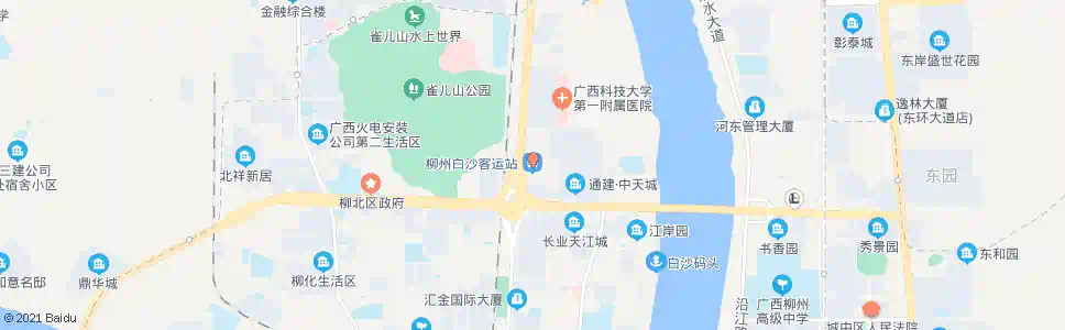柳州白沙_公交站地图_柳州公交_妙搜公交查询2025