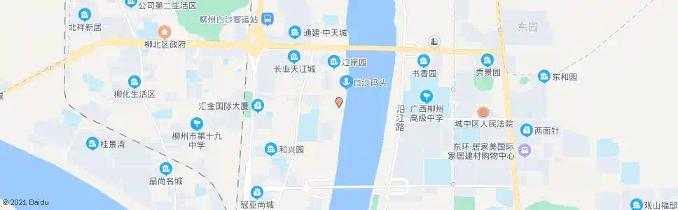 柳州白沙码头_公交站地图_柳州公交_妙搜公交查询2025