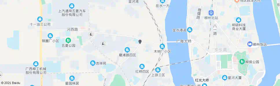 柳州磨滩路口_公交站地图_柳州公交_妙搜公交查询2025