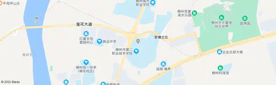 柳州市二职校_公交站地图_柳州公交_妙搜公交查询2025