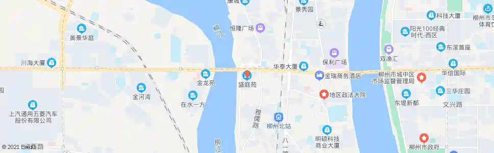柳州盛庭苑西_公交站地图_柳州公交_妙搜公交查询2025