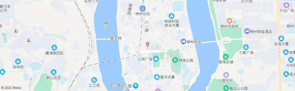柳州八一路中_公交站地图_柳州公交_妙搜公交查询2025